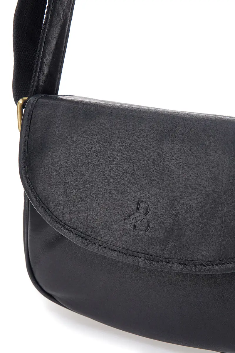 Borsa nera in vera pelle con patta Basile CLASS BA3542TI [NERO] miniatura 2