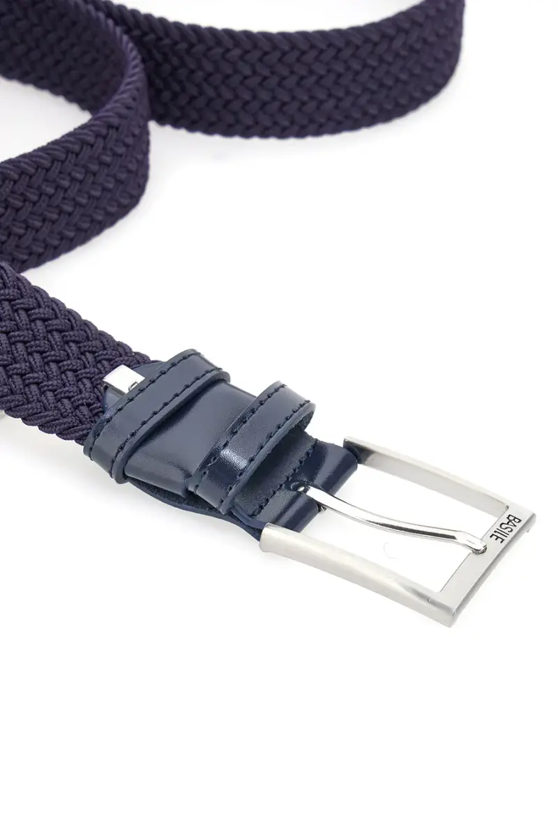 Cintura intrecciata blu elastica Basile BA1345/ELASTICO [BLU] miniatura 2