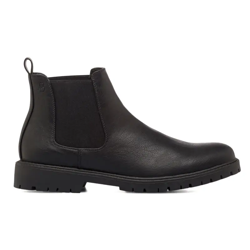 Stivaletti neri da uomo modello chelsea