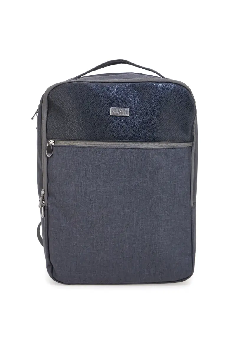 Zaino grigio porta PC tasche multiple Basile BA21PE152 [NERO]