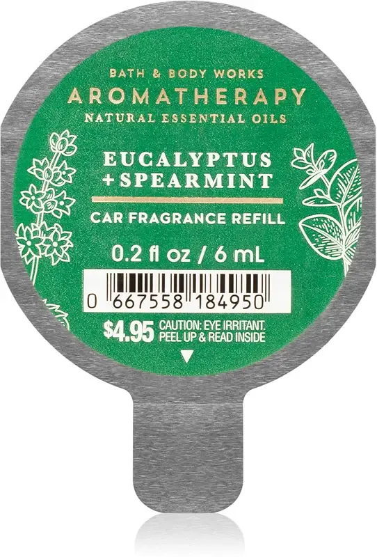 Eucalyptus Spearmint deodorante per auto ricarica 6 ml