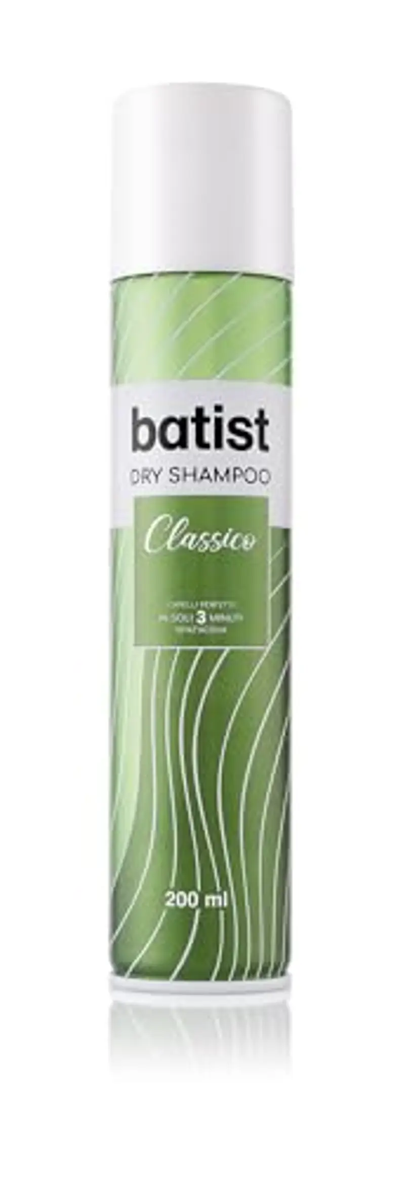 Batist Shampoo Secco Classico, Shampoo a secco ravvivante per capelli perfetti in soli 3 minuti, senz'acqua, Shampoo secco adatto a tutti i tipi di capelli, 200 ml, Made in Italy
