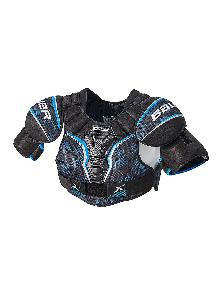 Paraspalle da hockey da uomo X Senior nero | M