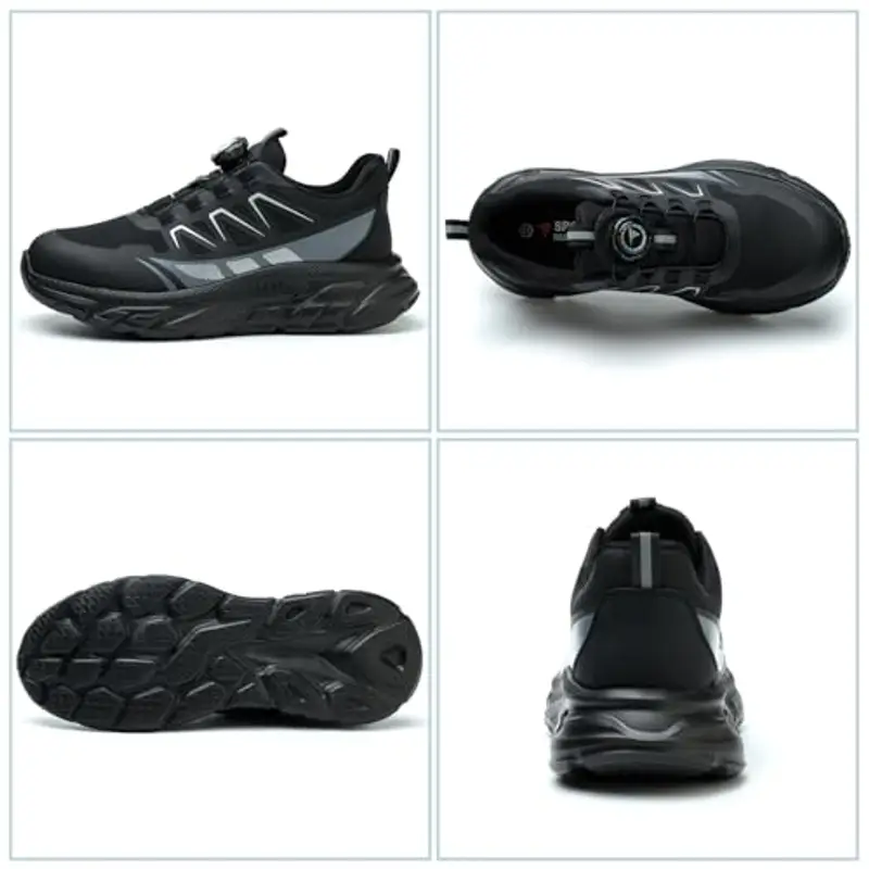 BAXIWUY Sneakers alte Uomo Nero 2319080 miniatura 2