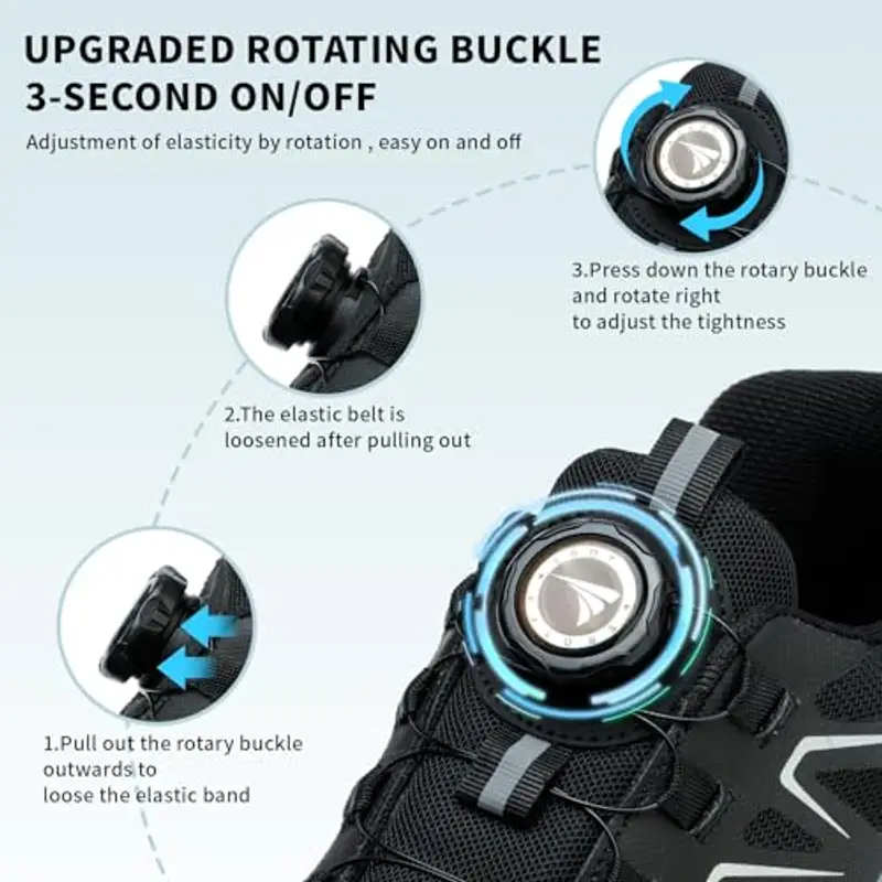 BAXIWUY Sneakers alte Uomo Nero 2444553 miniatura 3