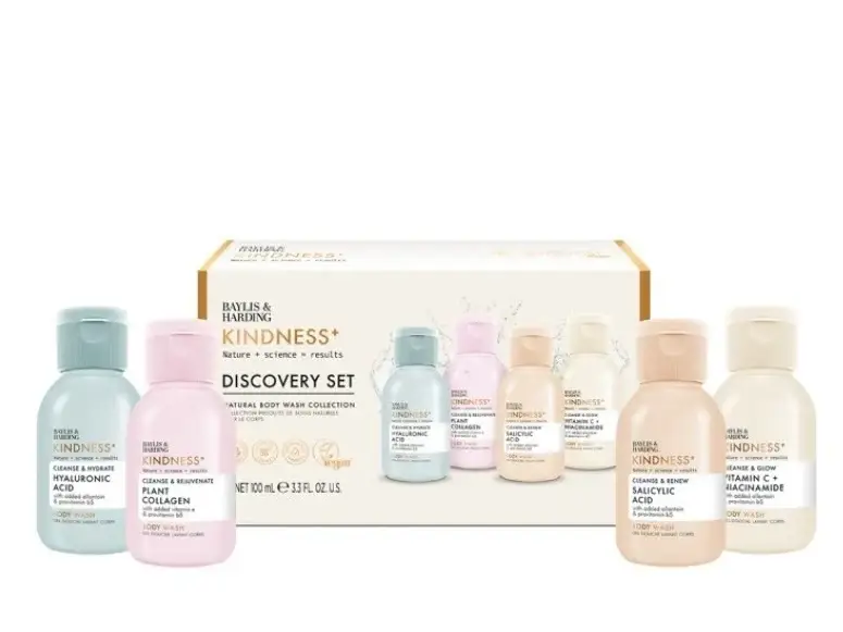 Kindness+ Discovery Set 4 x 100 ml set regalo gel doccia