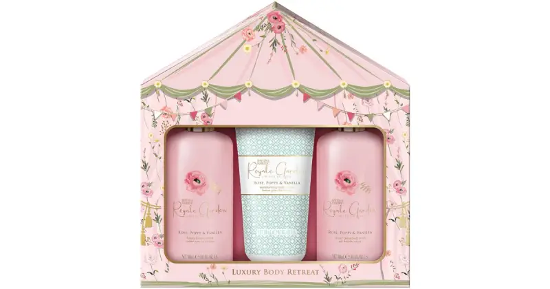 Royale Garden Rose, Papavero e Vaniglia confezione regalo (per la doccia)