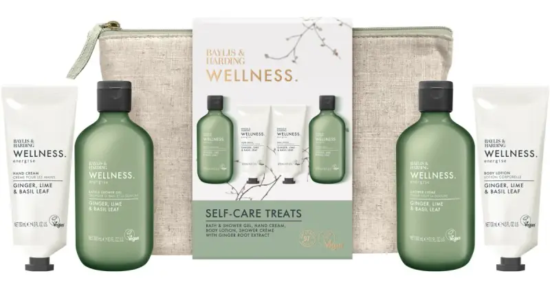 Wellness Energise confezione regalo per il corpo Ginger, Lime & Basil Leaf