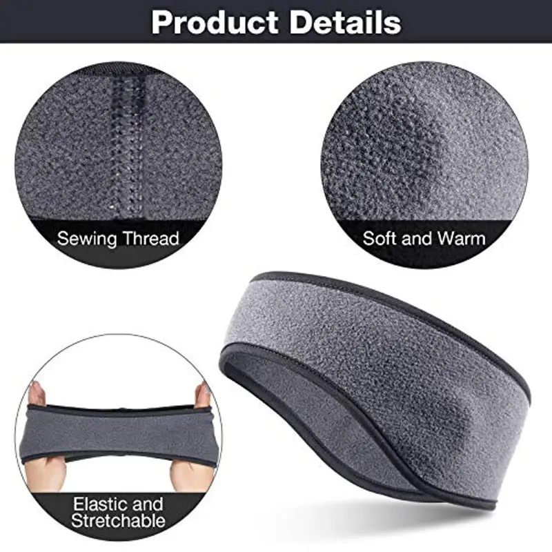 BBTO 4 Scalda Orecchie Invernali per Bambini Fasce Sportive in Pile per Inverno Paraorecchie per Corsa Sport miniatura 2