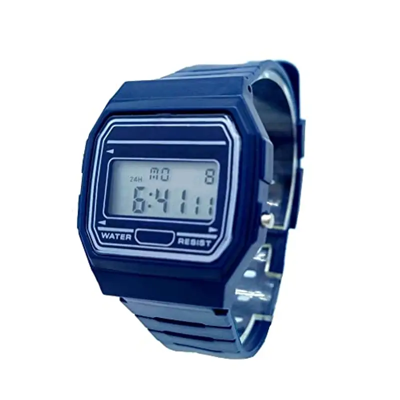 BDM - Classico orologio Casiopea Originale per uomo, donna, ragazza o ragazzo con cinturino digitale con sveglia. Un regalo d'epoca. - multicolor