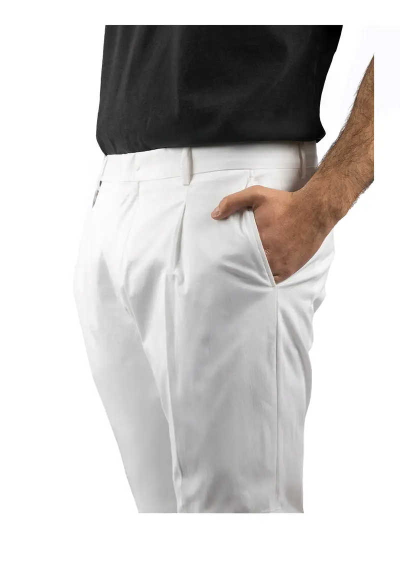BE-ABLE - Pantalone Uomo Bianco miniatura 3