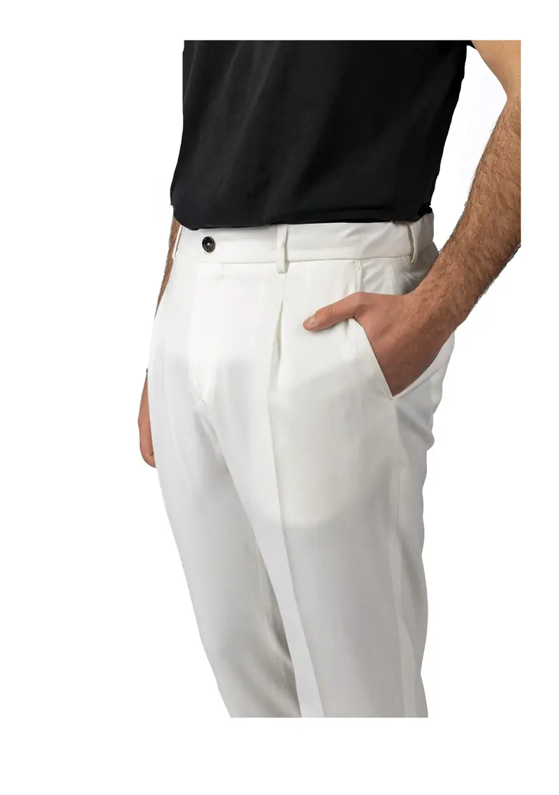 BE-ABLE - Pantalone Uomo Bianco miniatura 3