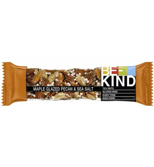 Maple Glazed Pecan & Sea Salt - barretta energetica Brown