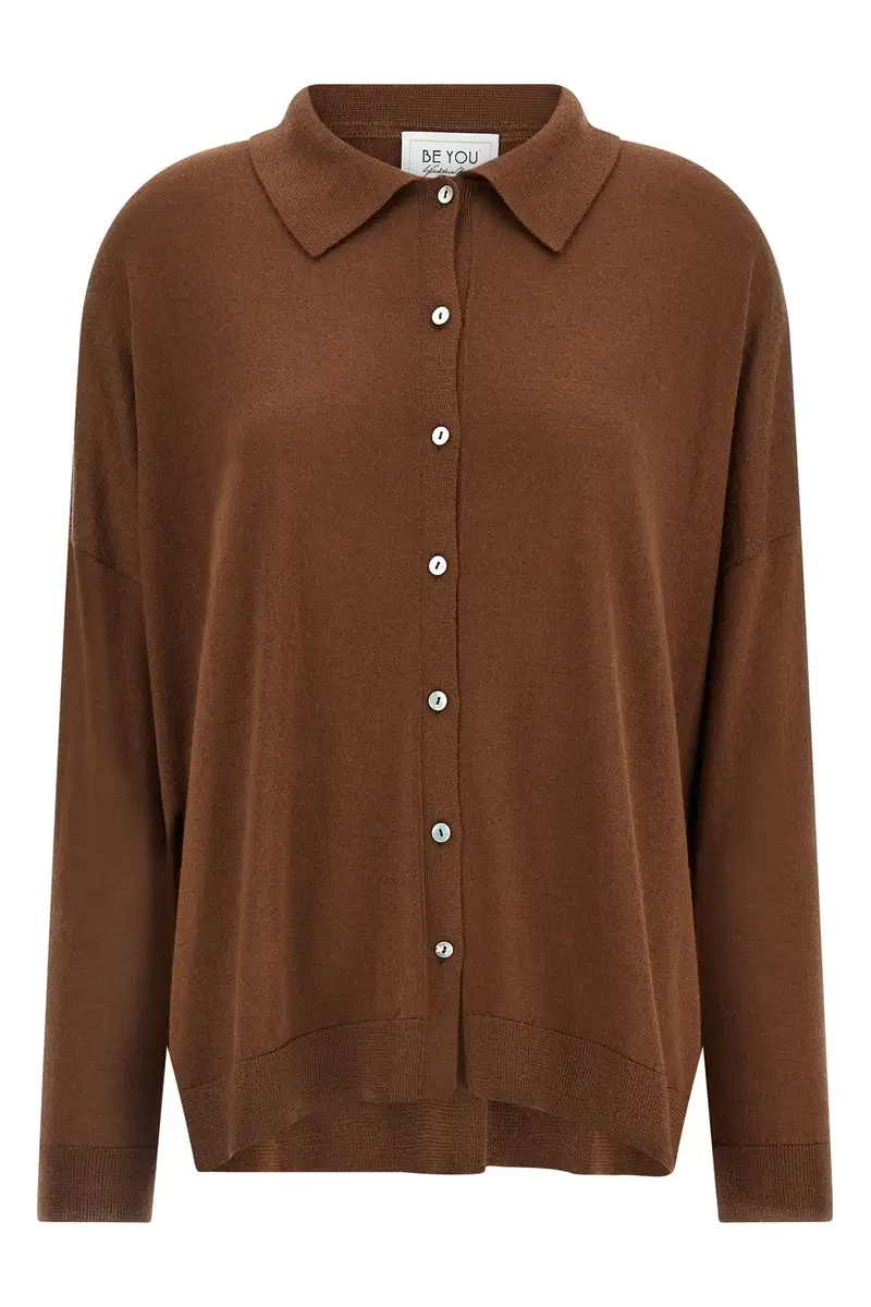 Cardigan Lady17 Marrone