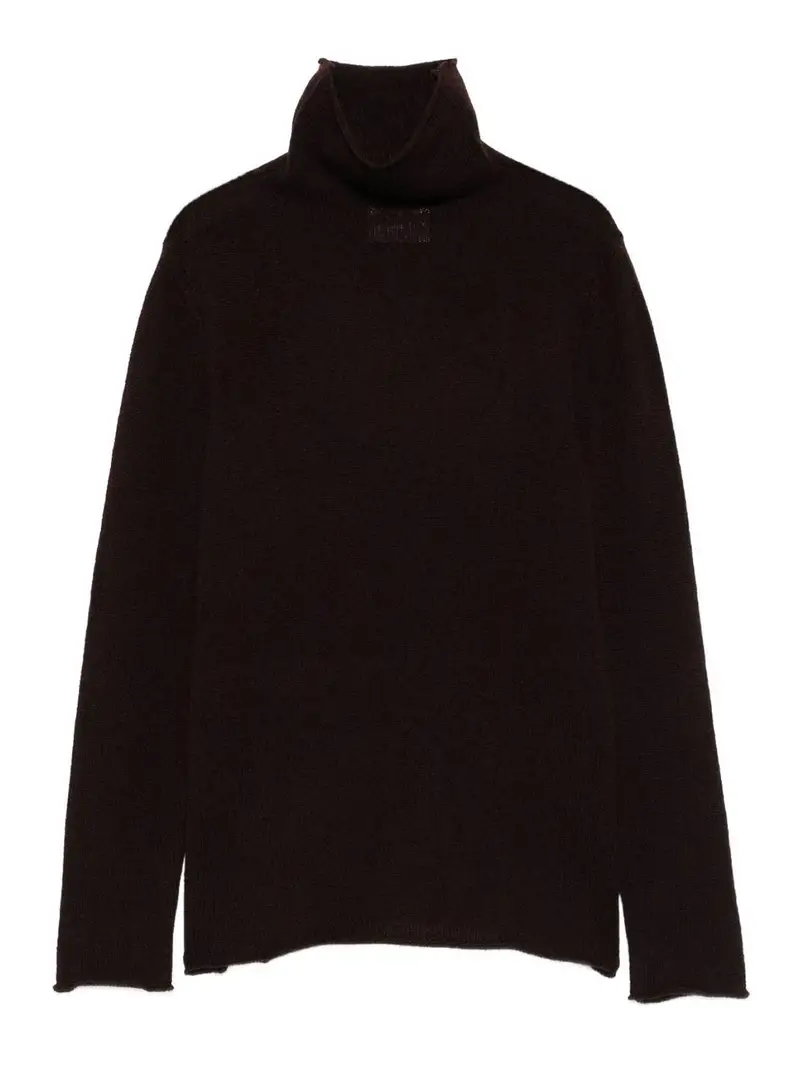 Maglia Dolcevita in Cashmere Marrone