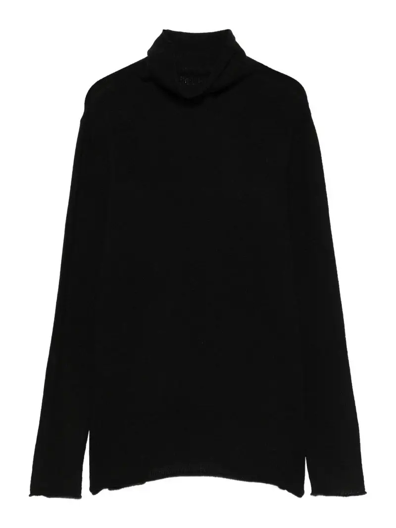 Maglia Dolcevita in Cashmere Nero