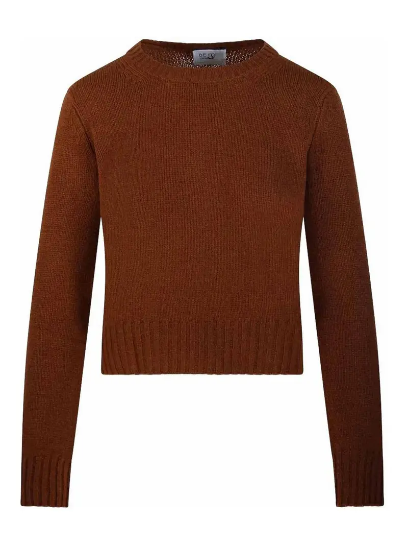 Maglione Girocollo Toffee Marrone