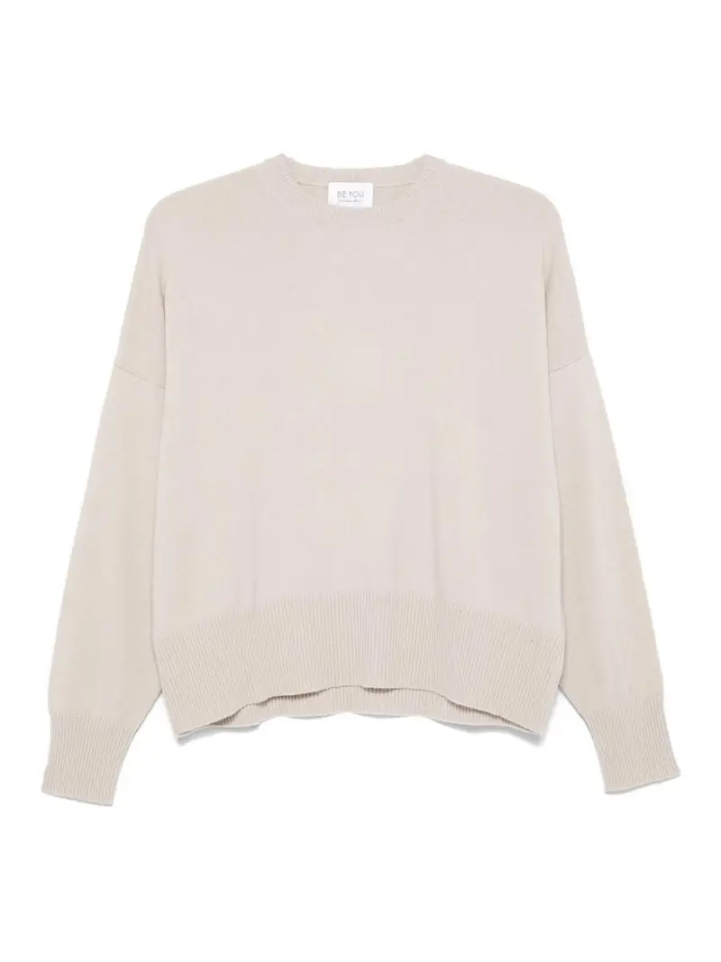 Maglione oversize in cashmere Beige