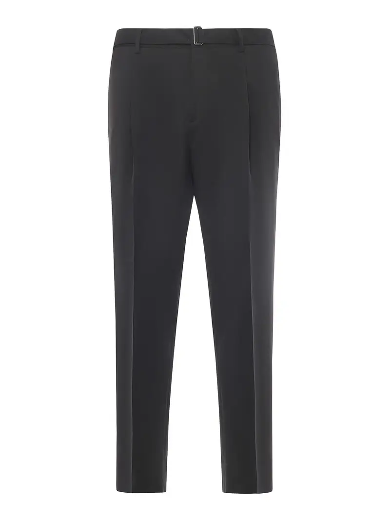 Pantaloni Andy in misto lana Nero