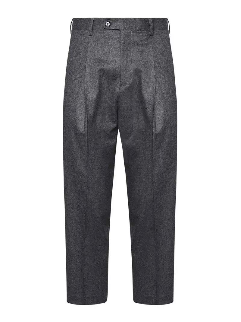 Pantaloni di lana vergine Grigio