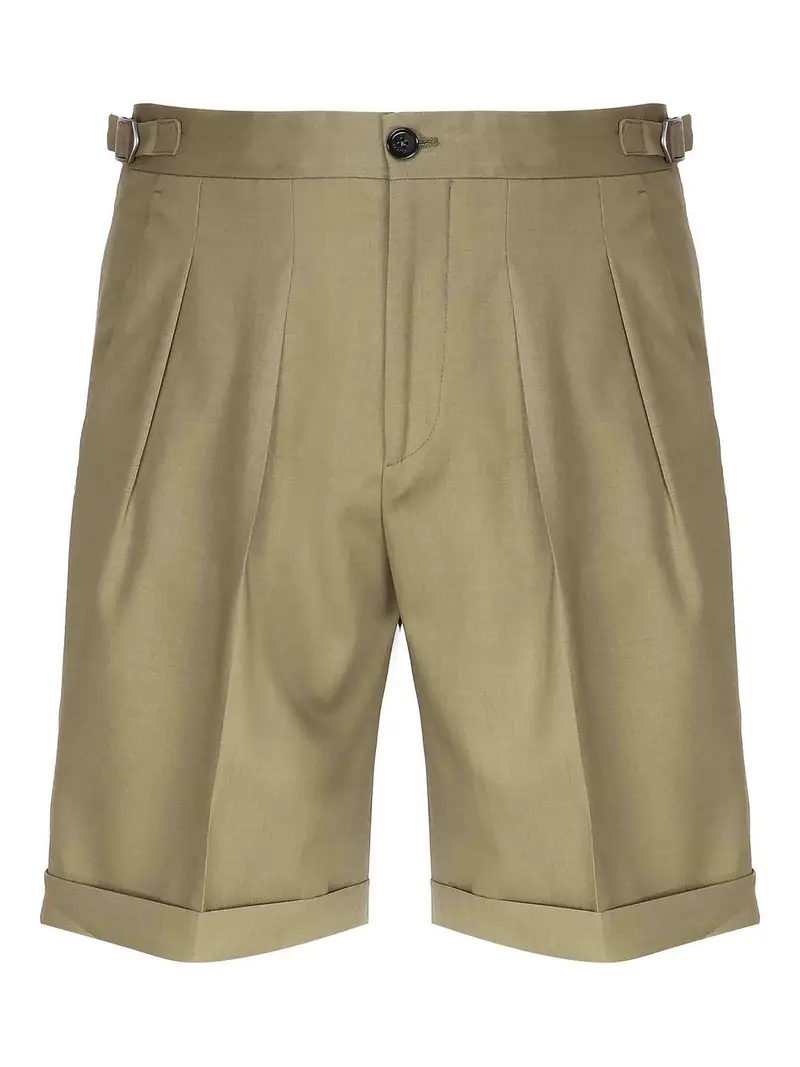 Shorts Denny In Cotone Marrone Chiaro
