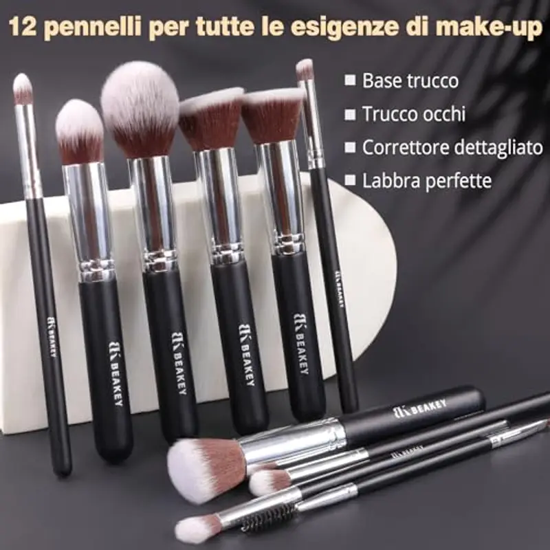 BEAKEY Set pennelli make-up Multicolore 1179162 miniatura 2