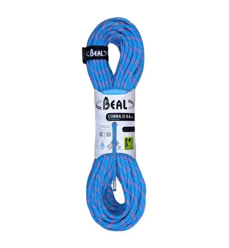 Cobra II Unicore Golden Dry 8,6 mm - mezza corda Blue