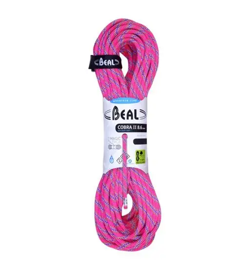 Beal Cobra II Unicore Golden Dry 8, 6 mm - Mezza corda Rosa