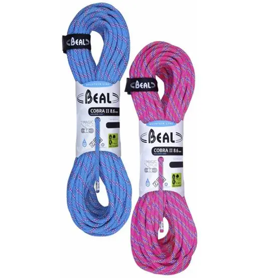 Beal Cobra II Unicore Golden Dry Pack 8, 6 mm - Mezza corda blu