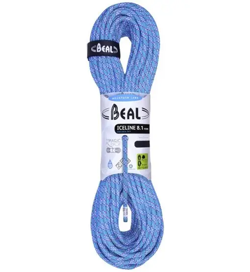 Ice Line Unicore Golden Dry 8,1 mm - mezza corda Blue