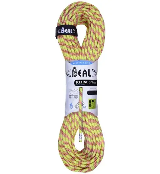 Ice Line Unicore Golden Dry 8,1 mm - mezza corda Yellow