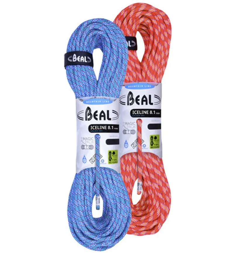 Ice Line Unicore Golden Dry 8,1 mm Pack - mezza corda Blue