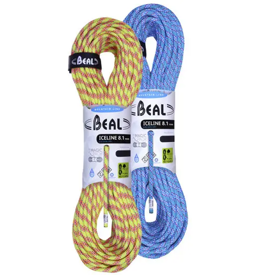 Ice Line Unicore Golden Dry 8,1 mm Pack - mezza corda Yellow