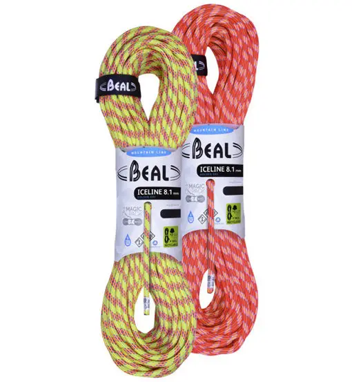 Ice Line Unicore Golden Dry 8,1 mm Pack - mezza corda Yellow