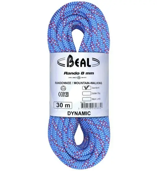 Rando 8 mm - corda gemella Blue