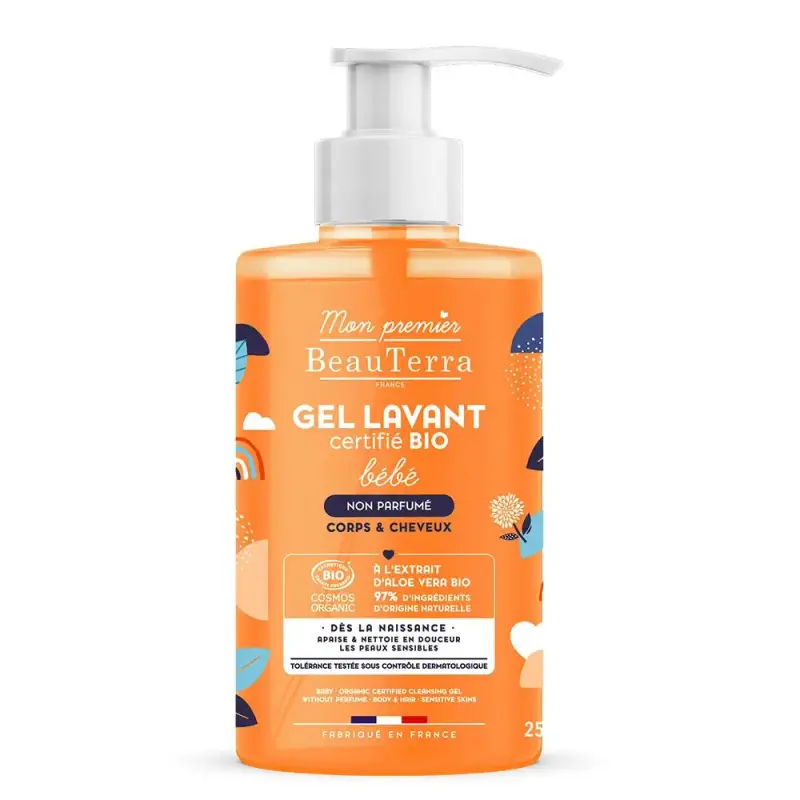 Gel Lavante Bimbo Profumato Bio Pelli Sensibili Corpo e Capelli 250ml