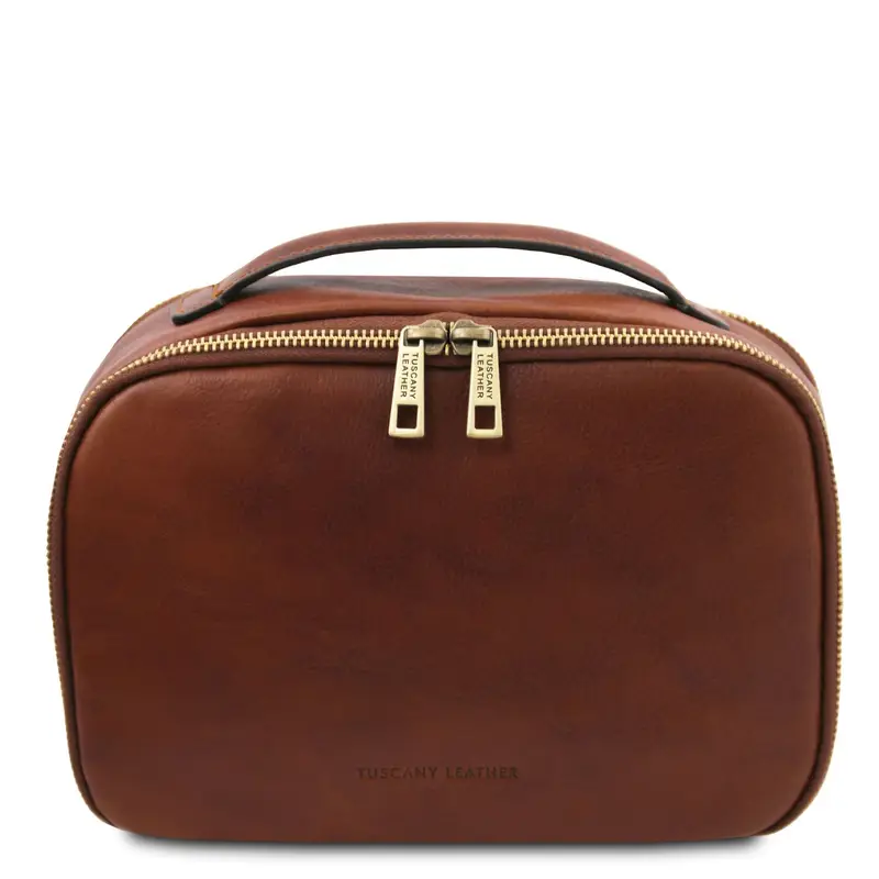 Tuscany Leather Beauty Case Marrone 1414408