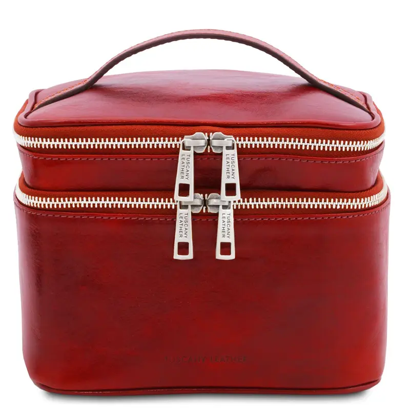 Tuscany Leather Beauty Case Rosso 1413729