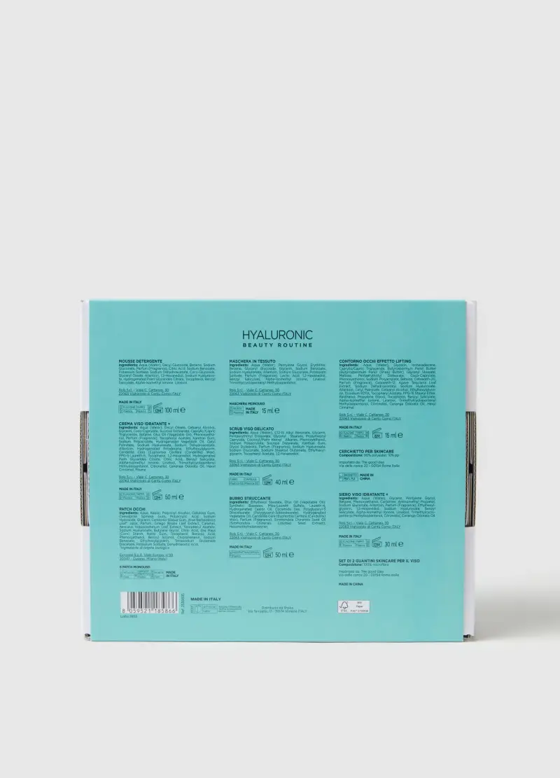 , Beauty Routine Besties Skincare Set Acido Ialuronico (10 Sorprese), Donna, Azzurro miniatura 2