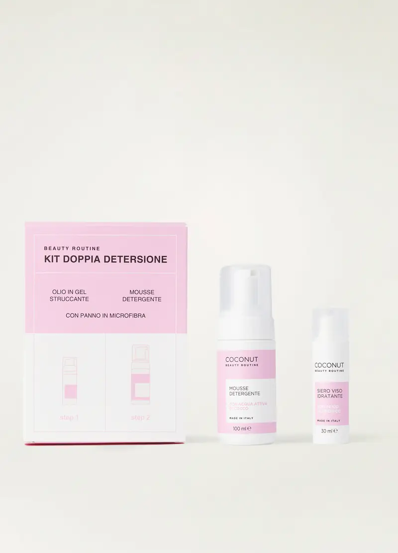 Kit Doppia Detersione Beauty Routine, Donna, Rosa miniatura 2