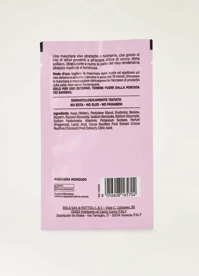 Maschera Idratante Al Cocco Beauty Routine, Donna, Bianco miniatura 2