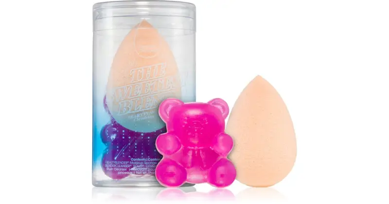 The Sweetest Blend Beary Flawless Set Per Un Look Perfetto Beautyblender Detergente Per Pennelli 1 Pz + Nude Spugnetta Per Fondotinta