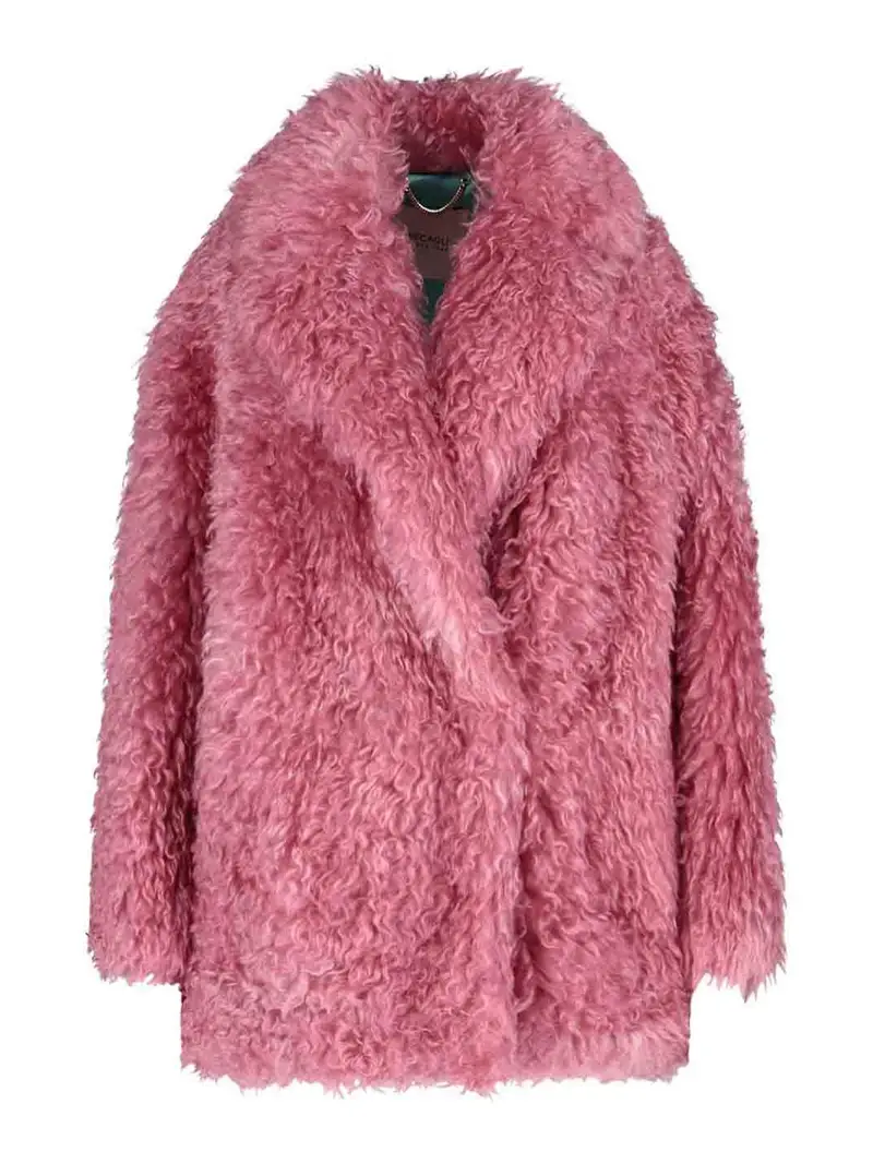 Cappotto effetto pelliccia Color Carne E Neutri