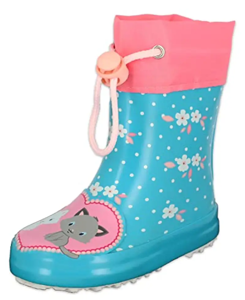 Beck Gattino, Stivali in Gomma Bambina, Turchese, 22 EU