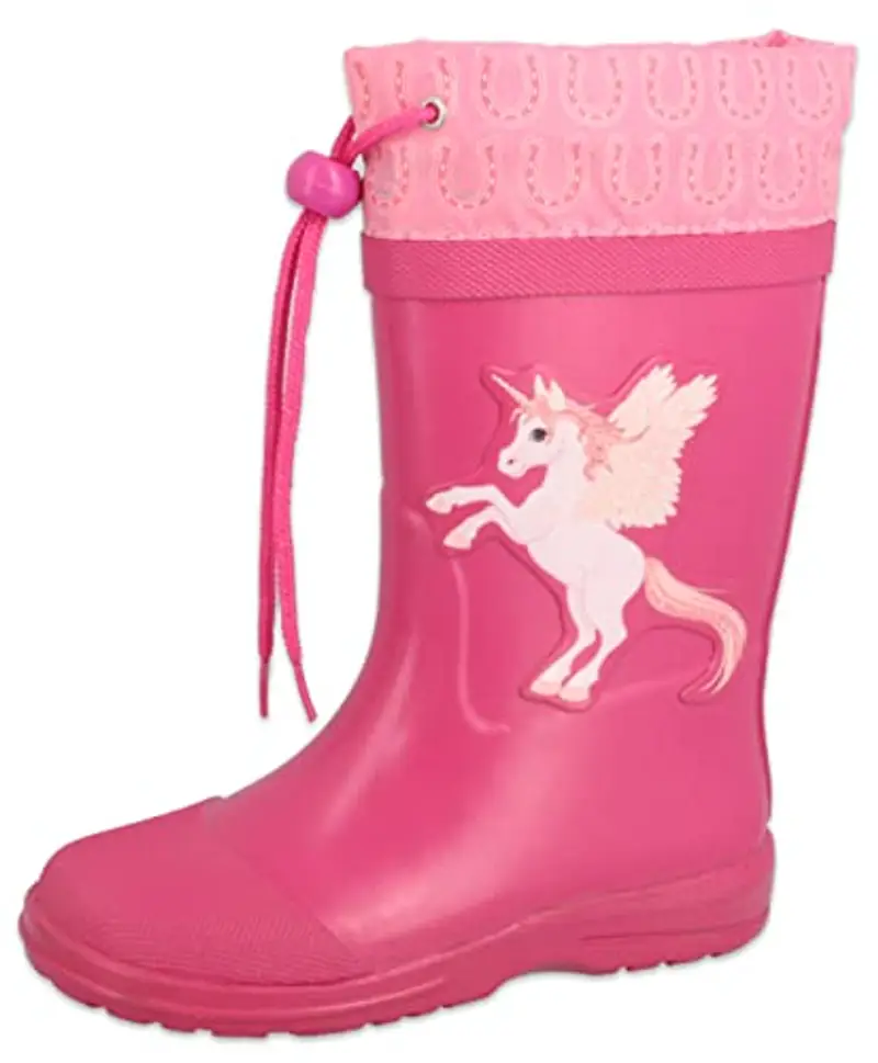 Beck Unicorn, Stivali di Gomma Bambine e Ragazze, Rosa, 33 EU