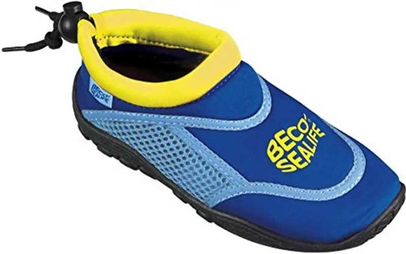 BECO Unisex Kinder Sealife Surfschuhe, Strandschuhe, Wattschuhe Surf und Badeschuhe, Blau, 22/23