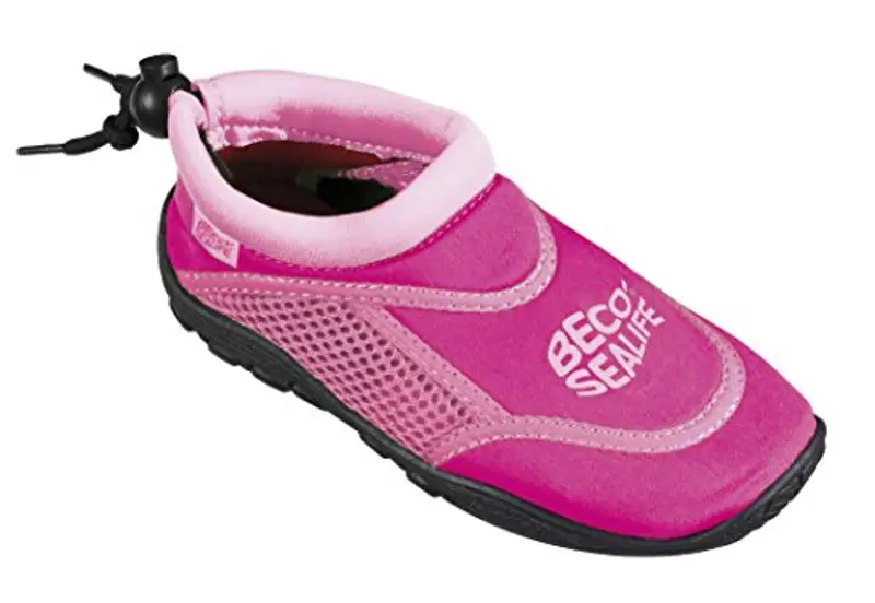 BECO Unisex Kinder Sealife Surfschuhe, Strandschuhe, Wattschuhe Surf und Badeschuhe, Rosa, 28/29