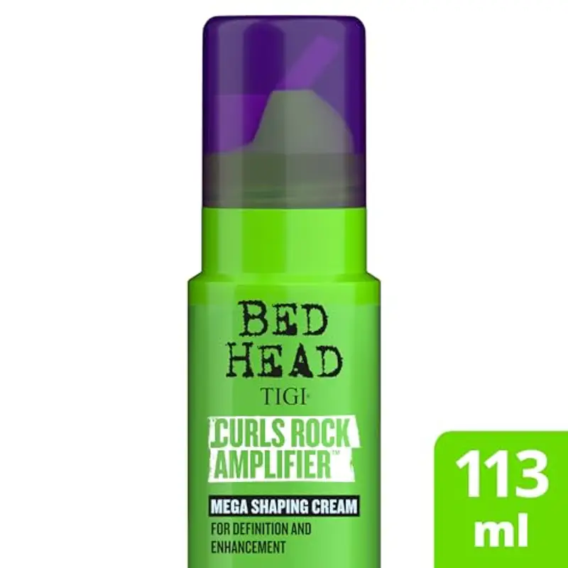 Bed Head by TIGI | Crema Styling per capelli ricci o mossi Curls Rock Amplifier | Prodotti anticrespo per capelli ricci definiti | 113ml miniatura 2