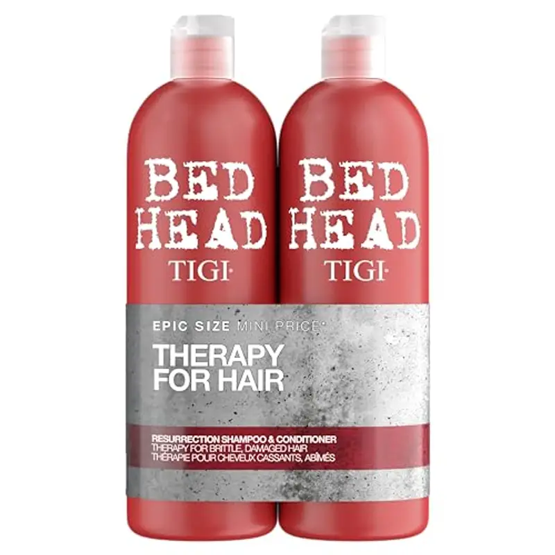 Bed Head by TIGI | Set shampoo e balsamo Resurrection Repair | Trattamento professionale per capelli secchi e rovinati