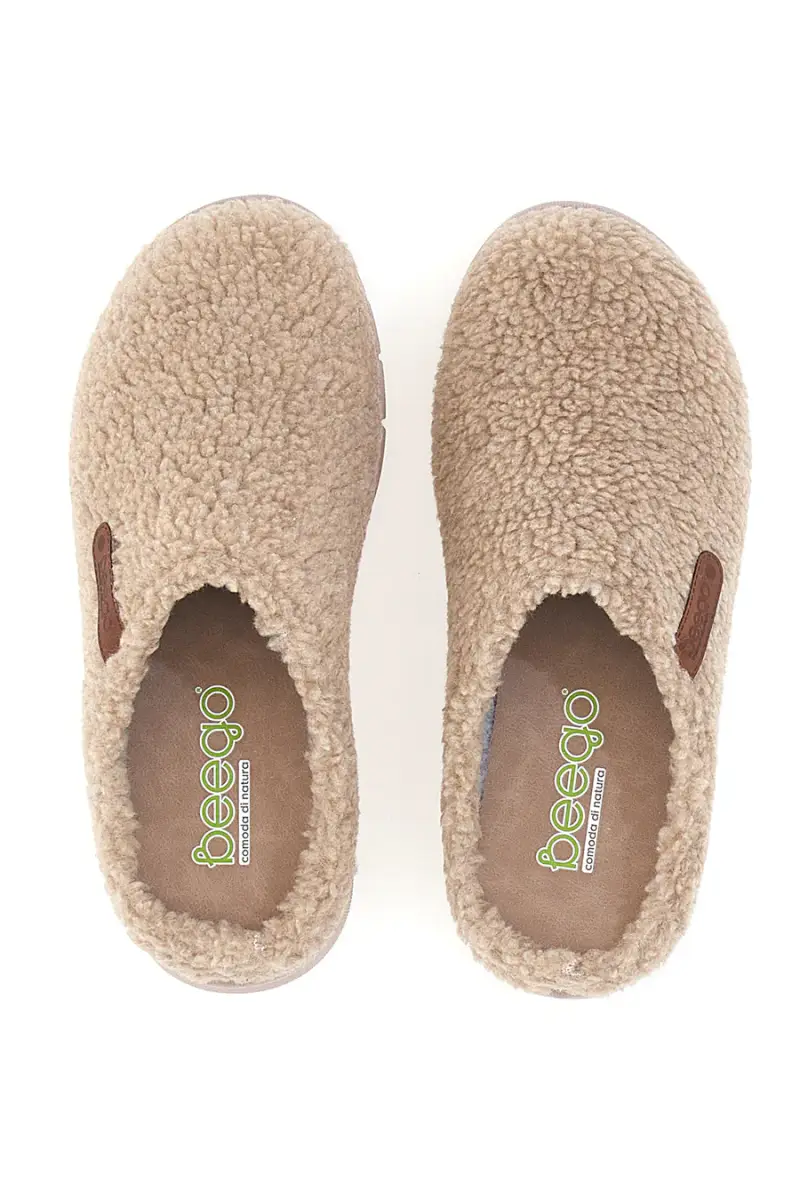 Pantofole teddy taupe Beego 7485 [TAUPE]